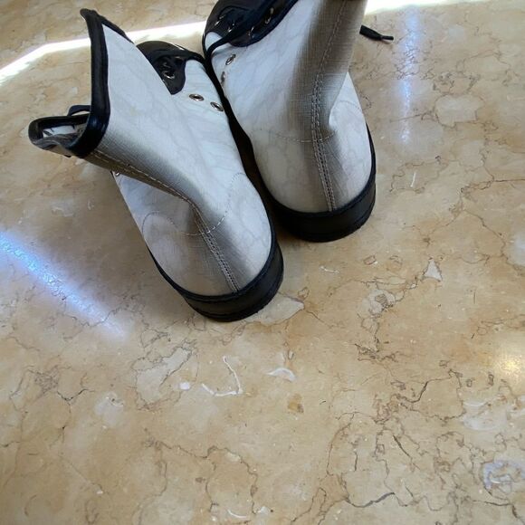 GUCCI Black and white logo boot -size 10.5 - Picture 8 of 10